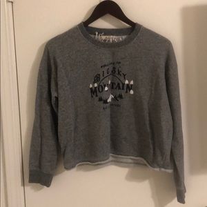 Madewell Cropped Grey Pullover